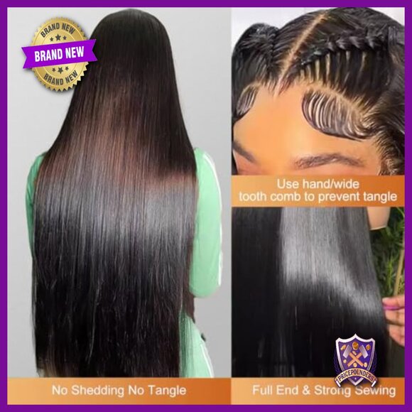 30 Inch Straight Human Hair Wig 13x6 Lace Front Glueless 200 Density main image 5